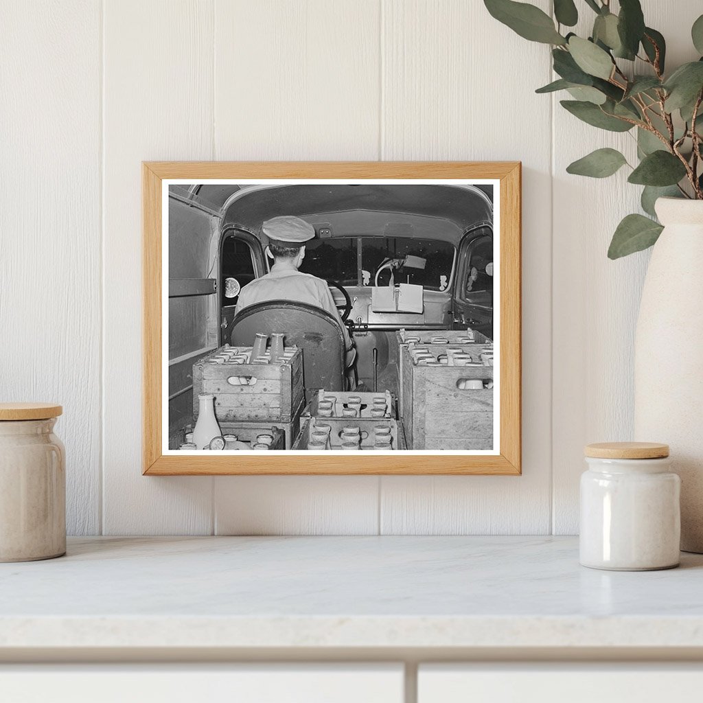 Milk Truck Driver at Creamery San Angelo Texas 1939