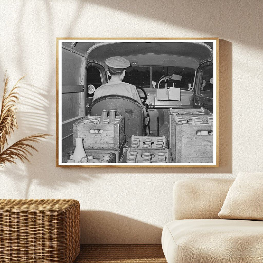 Milk Truck Driver at Creamery San Angelo Texas 1939
