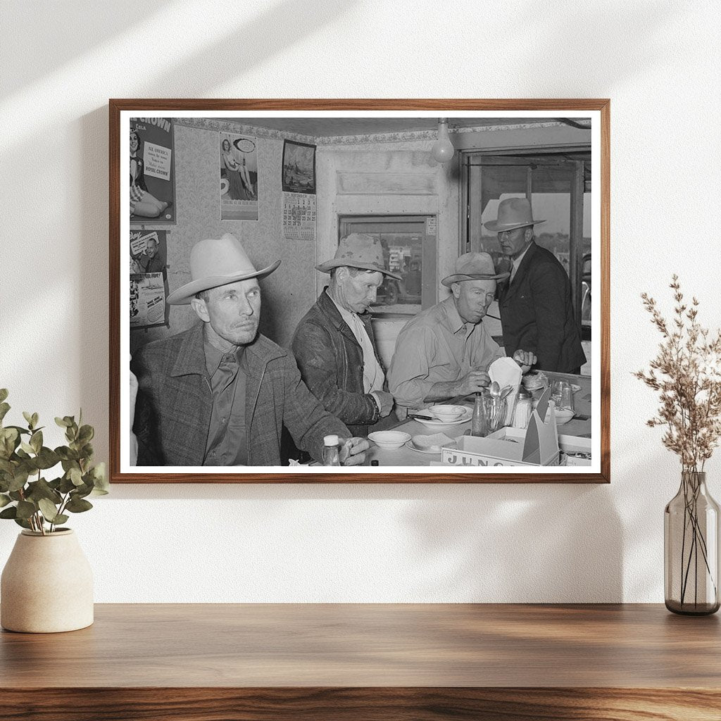 West Texans Dining at Livestock Auction San Angelo 1939
