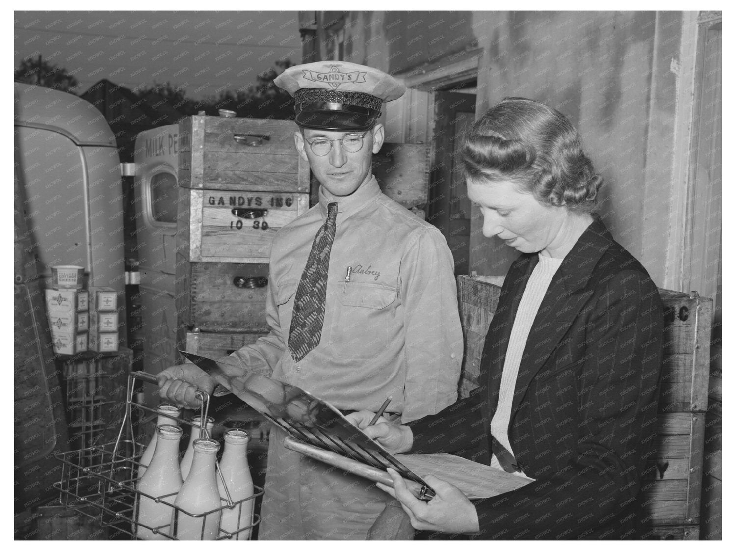 Delivery Truck Driver at Creamery San Angelo Texas 1939