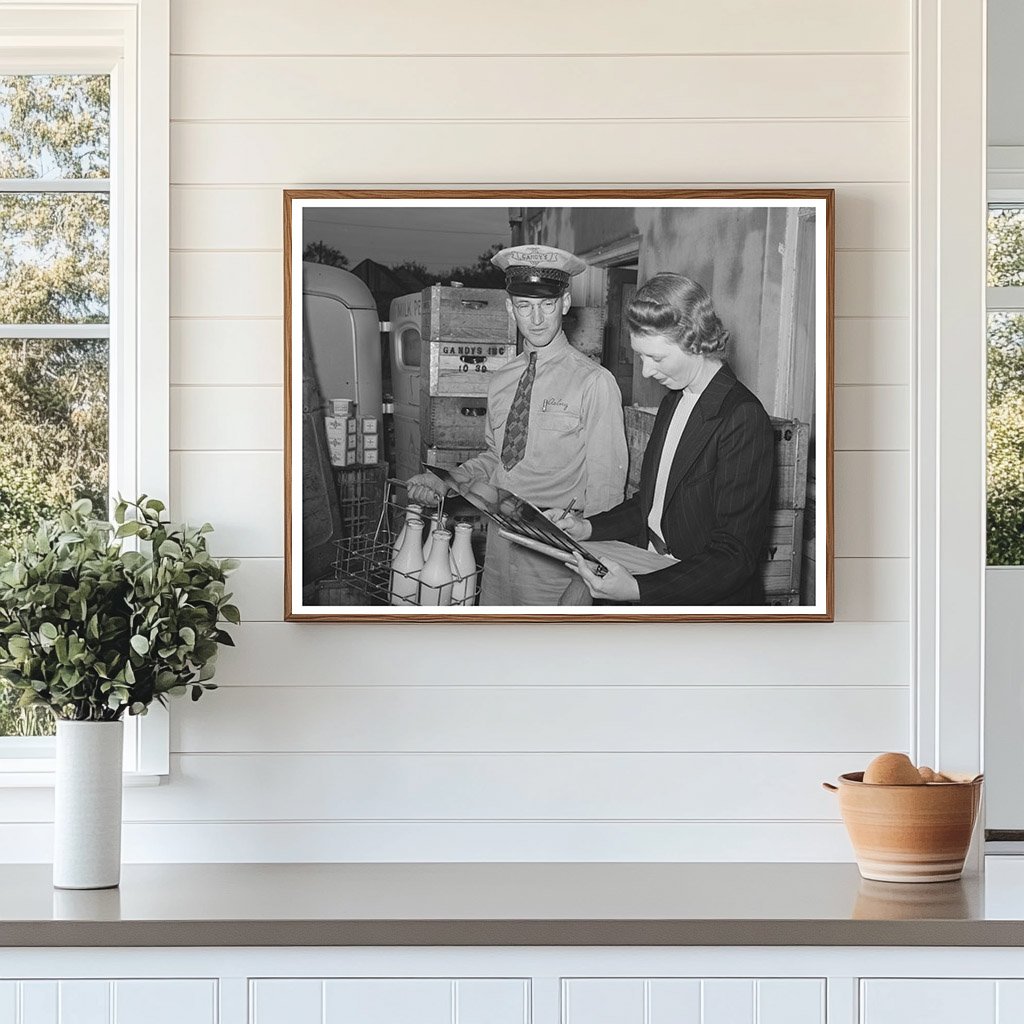 Delivery Truck Driver at Creamery San Angelo Texas 1939