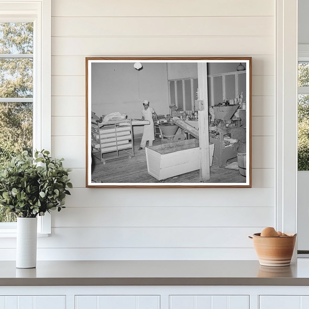 San Angelo Bakery Interior with Dough Shaping Machine 1939