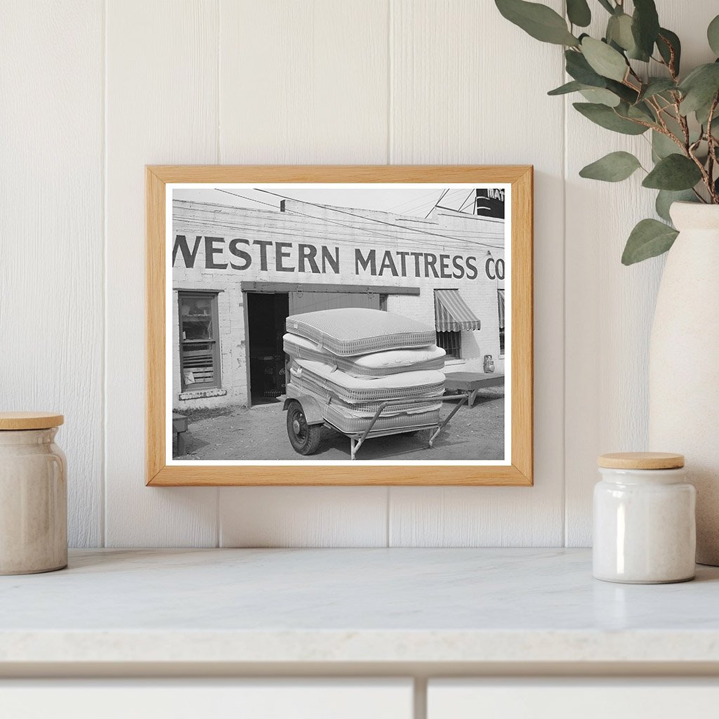 1939 Truck Loaded with Mattresses in San Angelo Texas