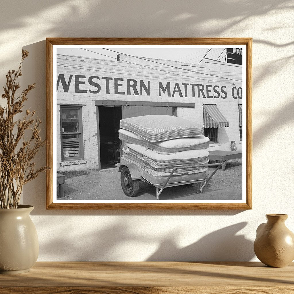 1939 Truck Loaded with Mattresses in San Angelo Texas