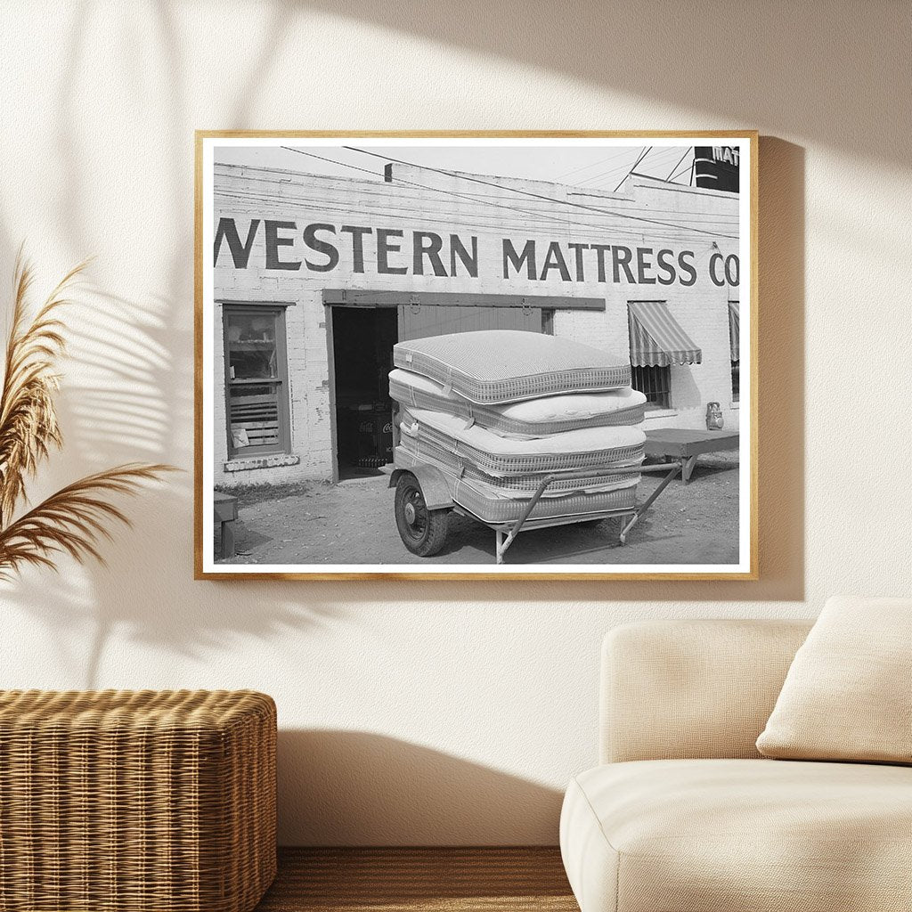 1939 Truck Loaded with Mattresses in San Angelo Texas