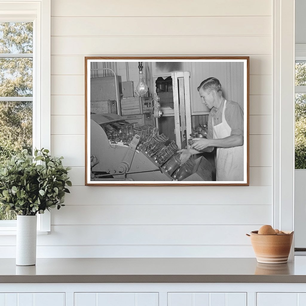 Bottle Washing at Creamery San Angelo Texas 1939