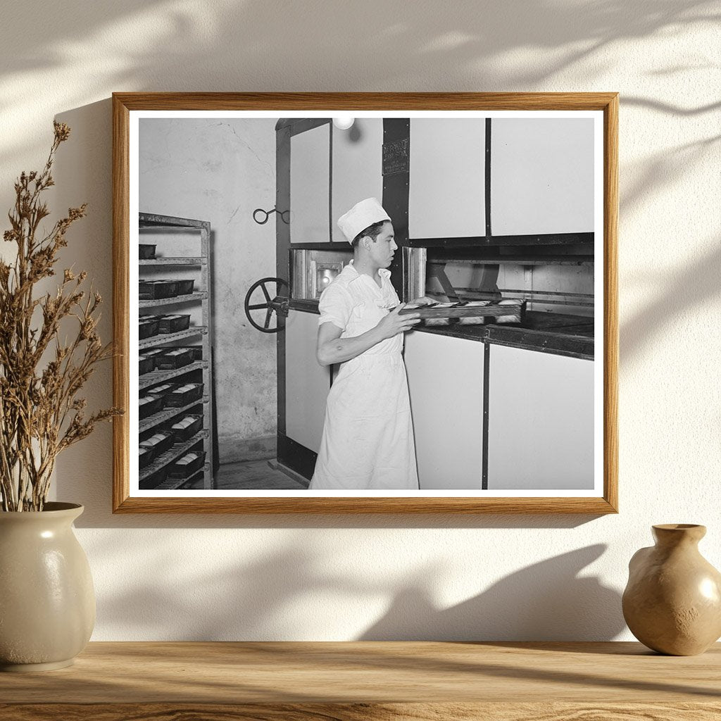 San Angelo Bakery Scene in Conveyor Oven November 1939