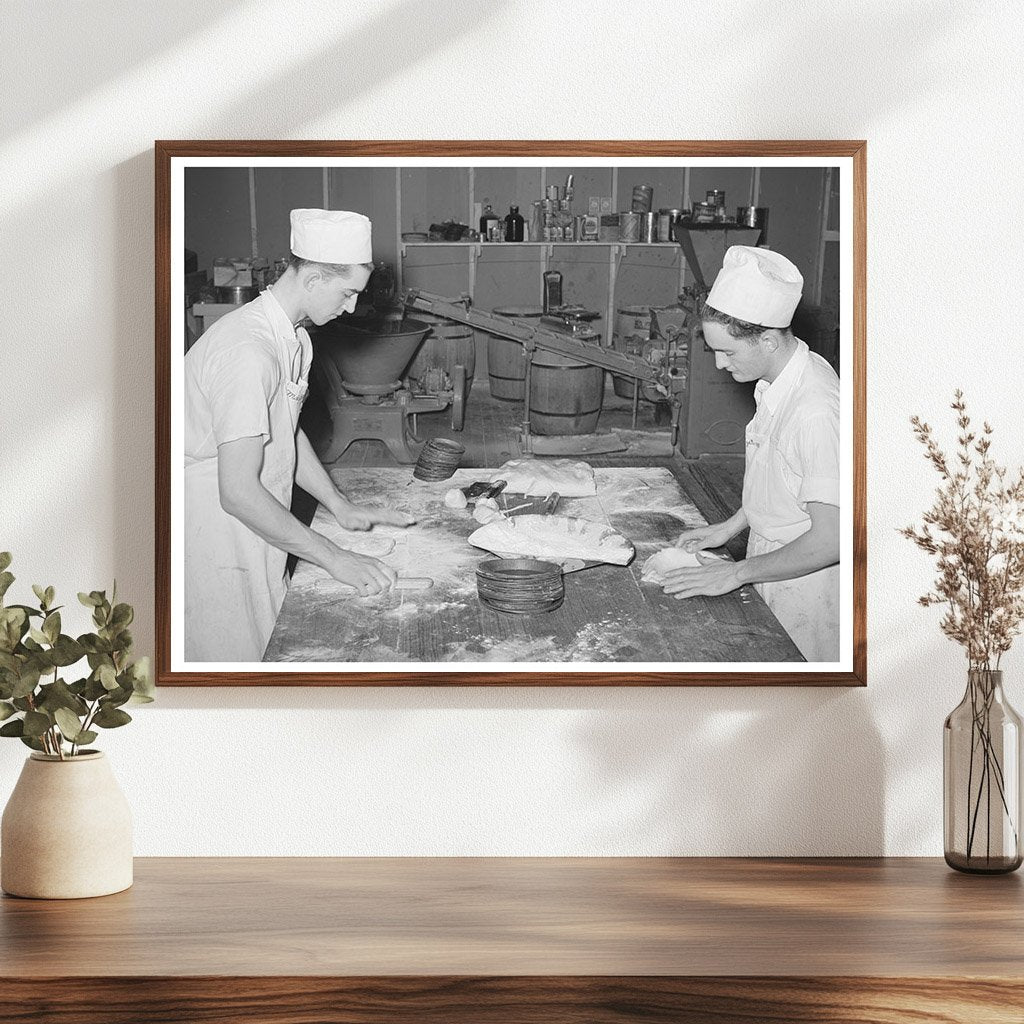 Bakers Making Pie Crusts San Angelo Texas 1939