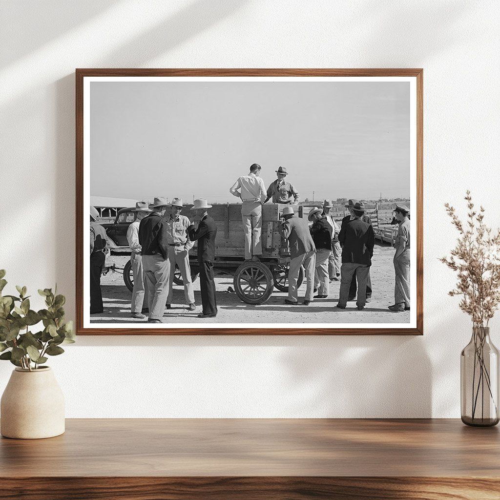 Livestock Auction in San Angelo Texas November 1939