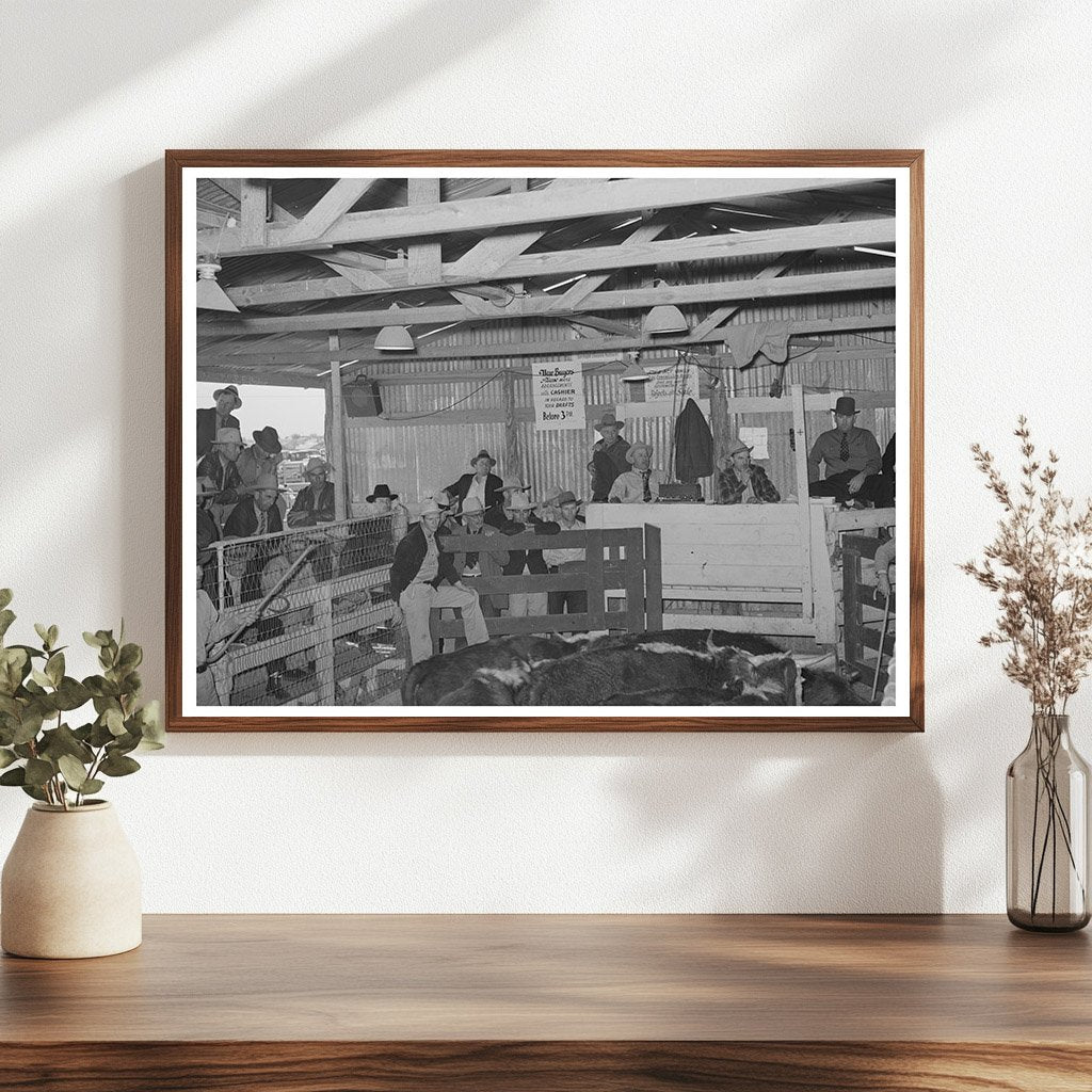 San Angelo Livestock Auction November 1939 Image