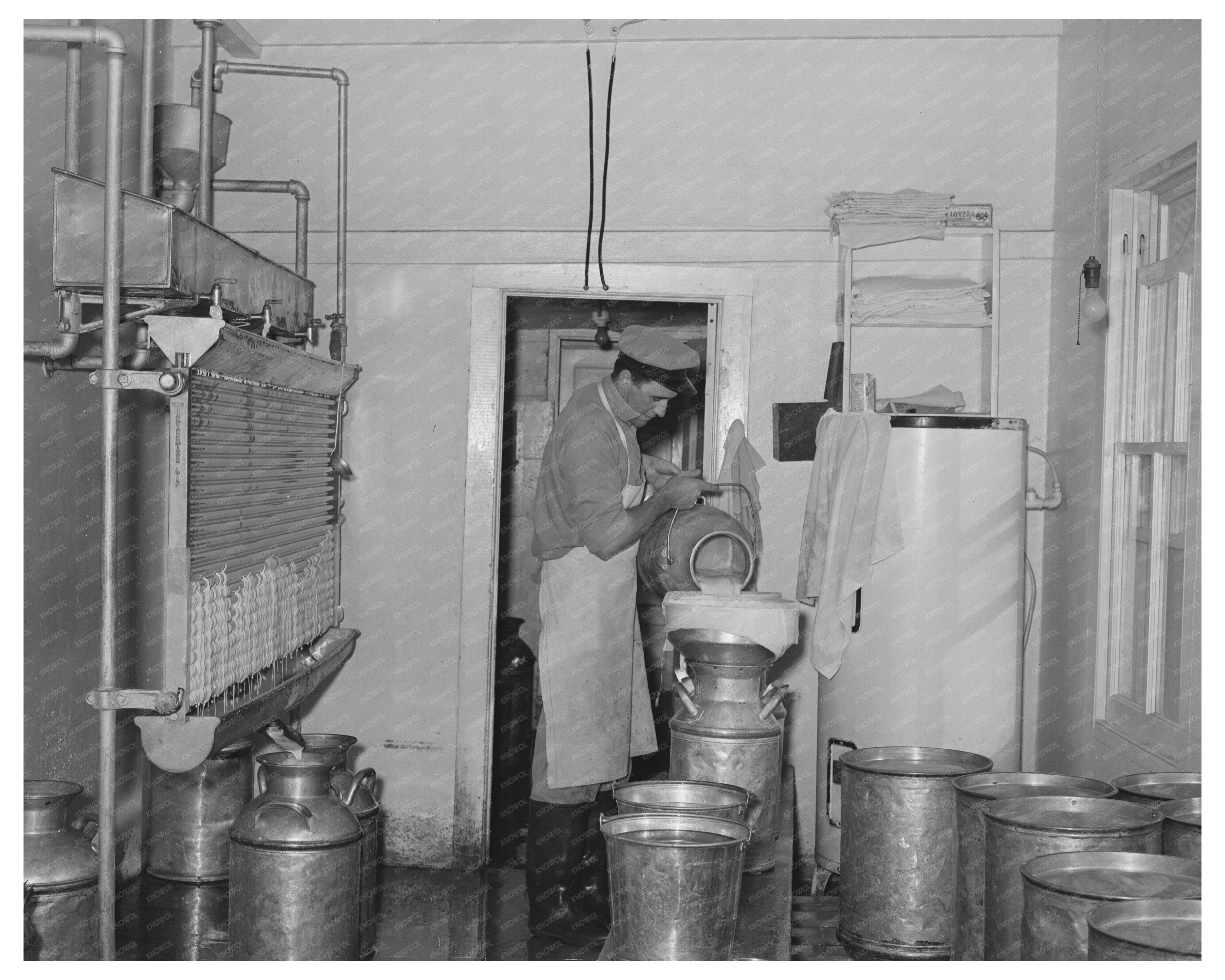 Dairy Facility Interior Tom Green County Texas 1939