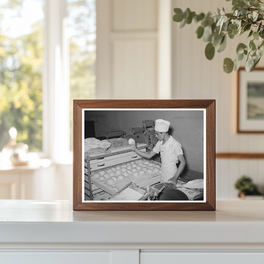 Bakery Workers in San Angelo Texas 1939 Dough Preparation