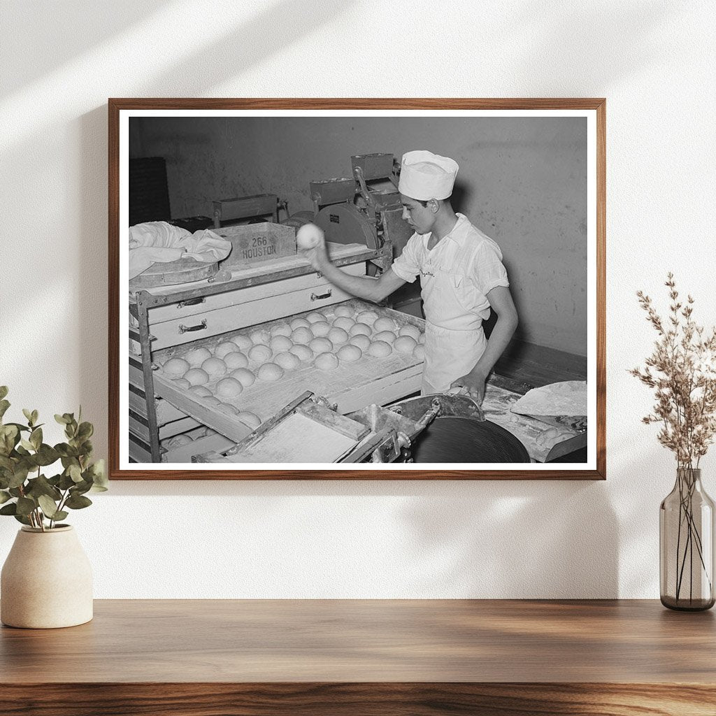 Bakery Workers in San Angelo Texas 1939 Dough Preparation