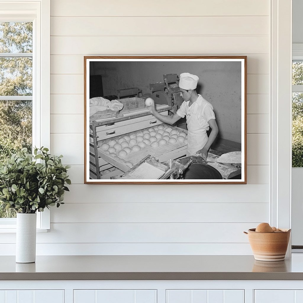 Bakery Workers in San Angelo Texas 1939 Dough Preparation