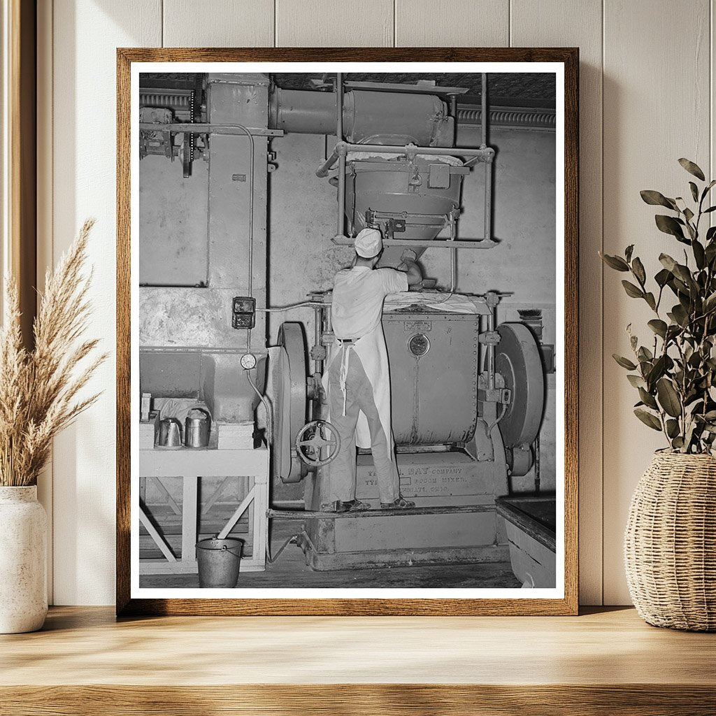 Dough Mixer in Bakery San Angelo Texas November 1939