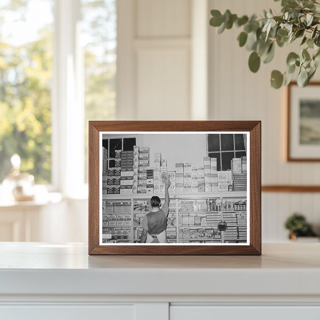 Vintage Grocery Scene San Angelo Texas November 1939