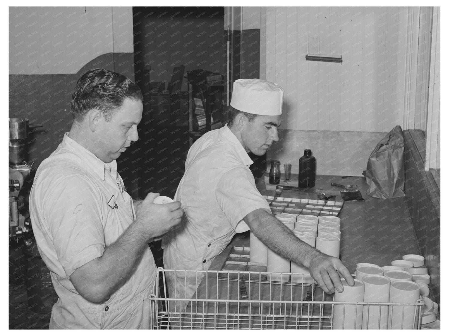 Creamery Scene in San Angelo Texas November 1939