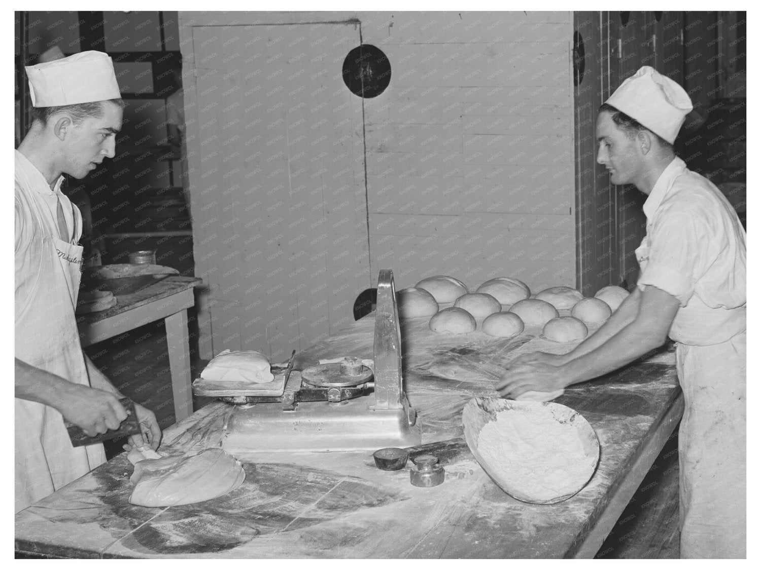 Bakery Dough Shaping Process San Angelo Texas 1939