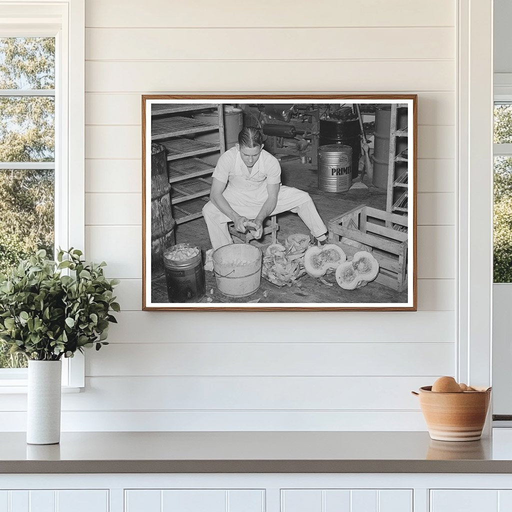 San Angelo Bakery Pumpkin Pie Preparation November 1939