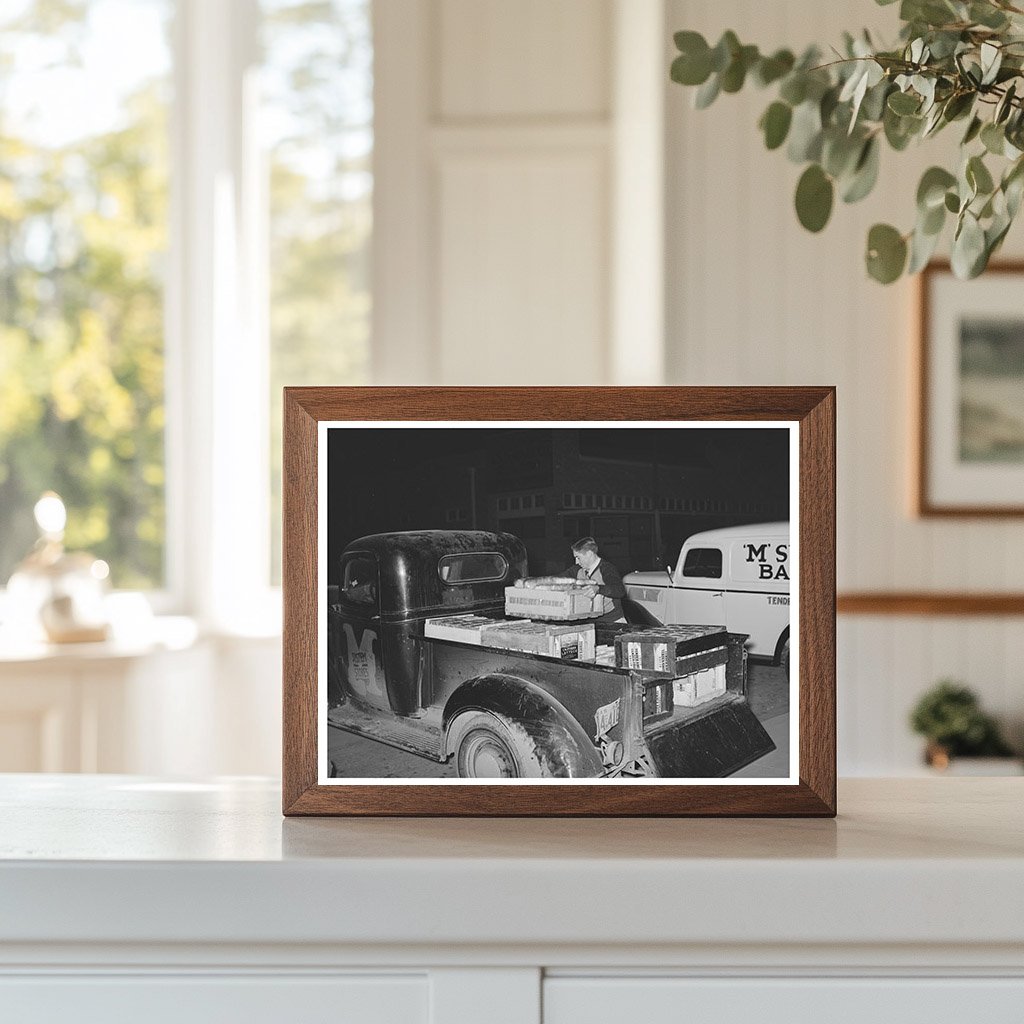 Bread Delivery at Bakery in San Angelo Texas 1939