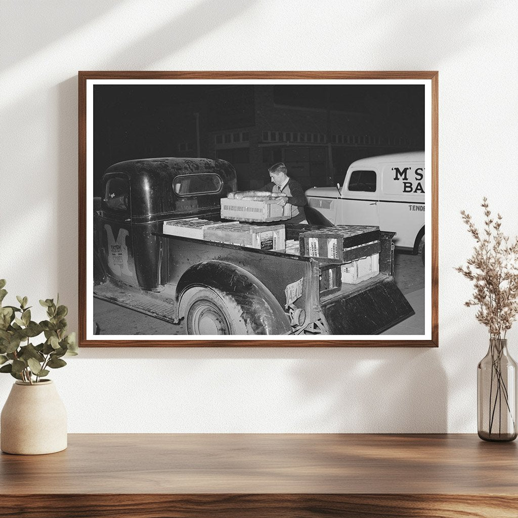 Bread Delivery at Bakery in San Angelo Texas 1939