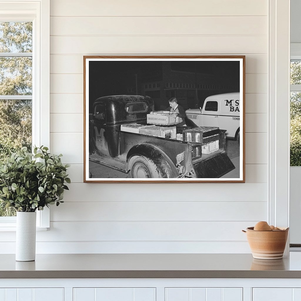Bread Delivery at Bakery in San Angelo Texas 1939