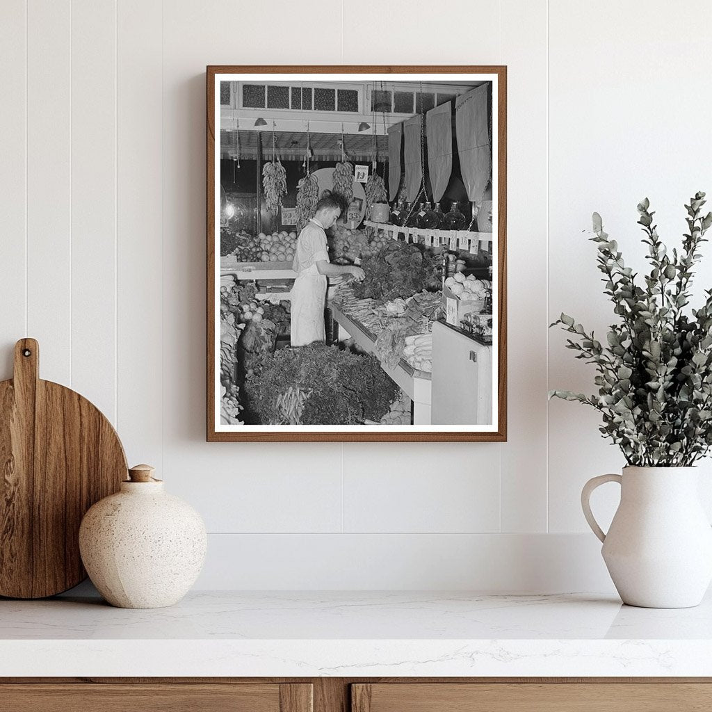 Vintage Grocery Store Vegetables San Angelo 1939