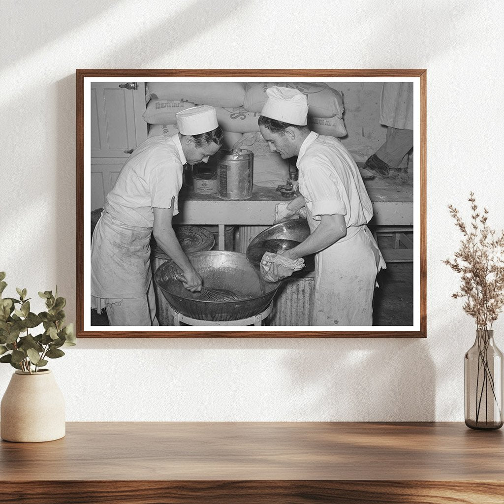 Bakers Preparing Pie Filling San Angelo Texas 1939