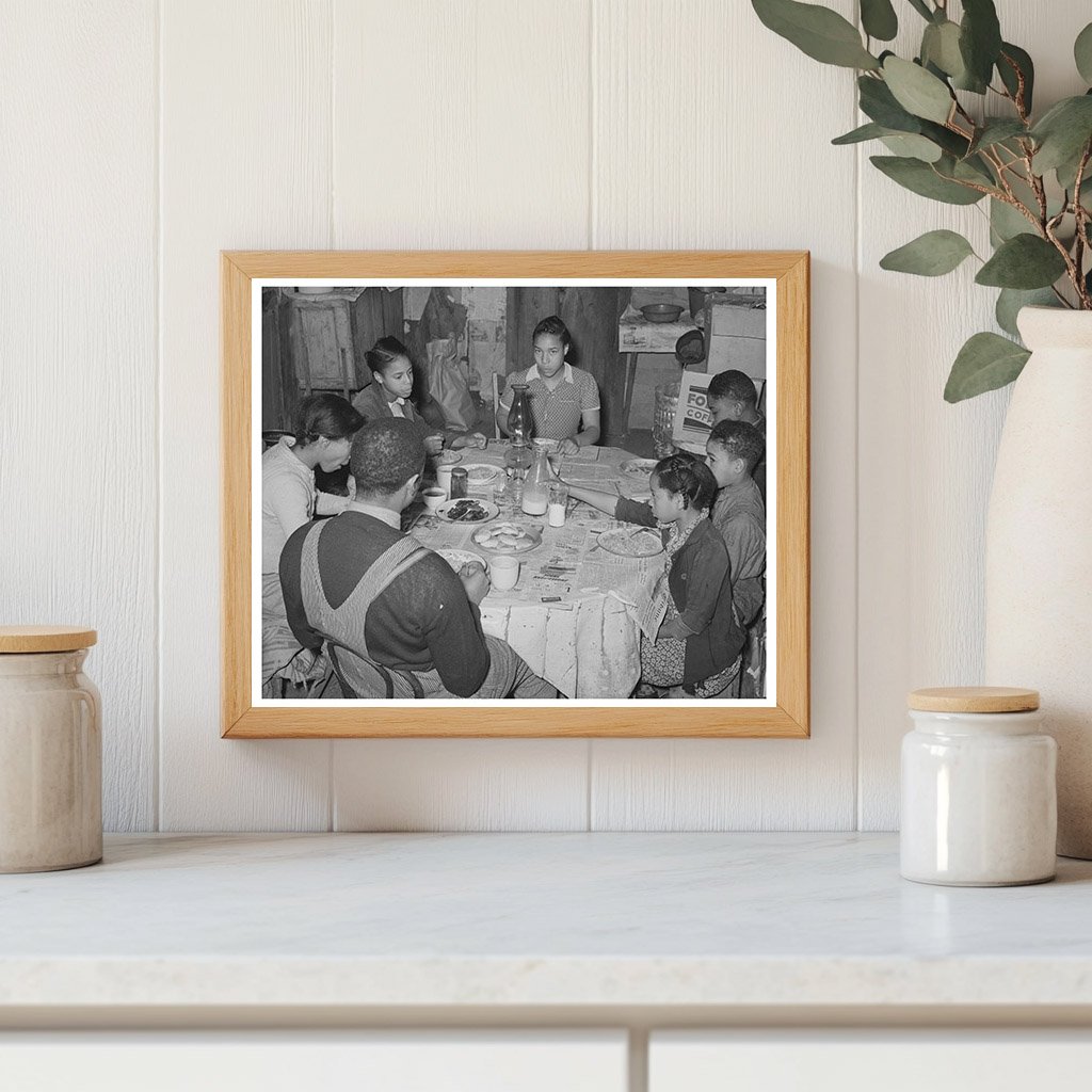 1944 Family Breakfast Scene in Creek County Oklahoma