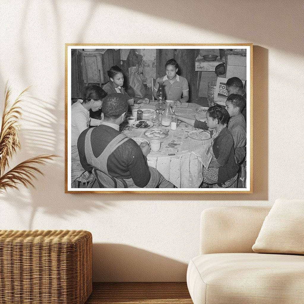 1944 Family Breakfast Scene in Creek County Oklahoma