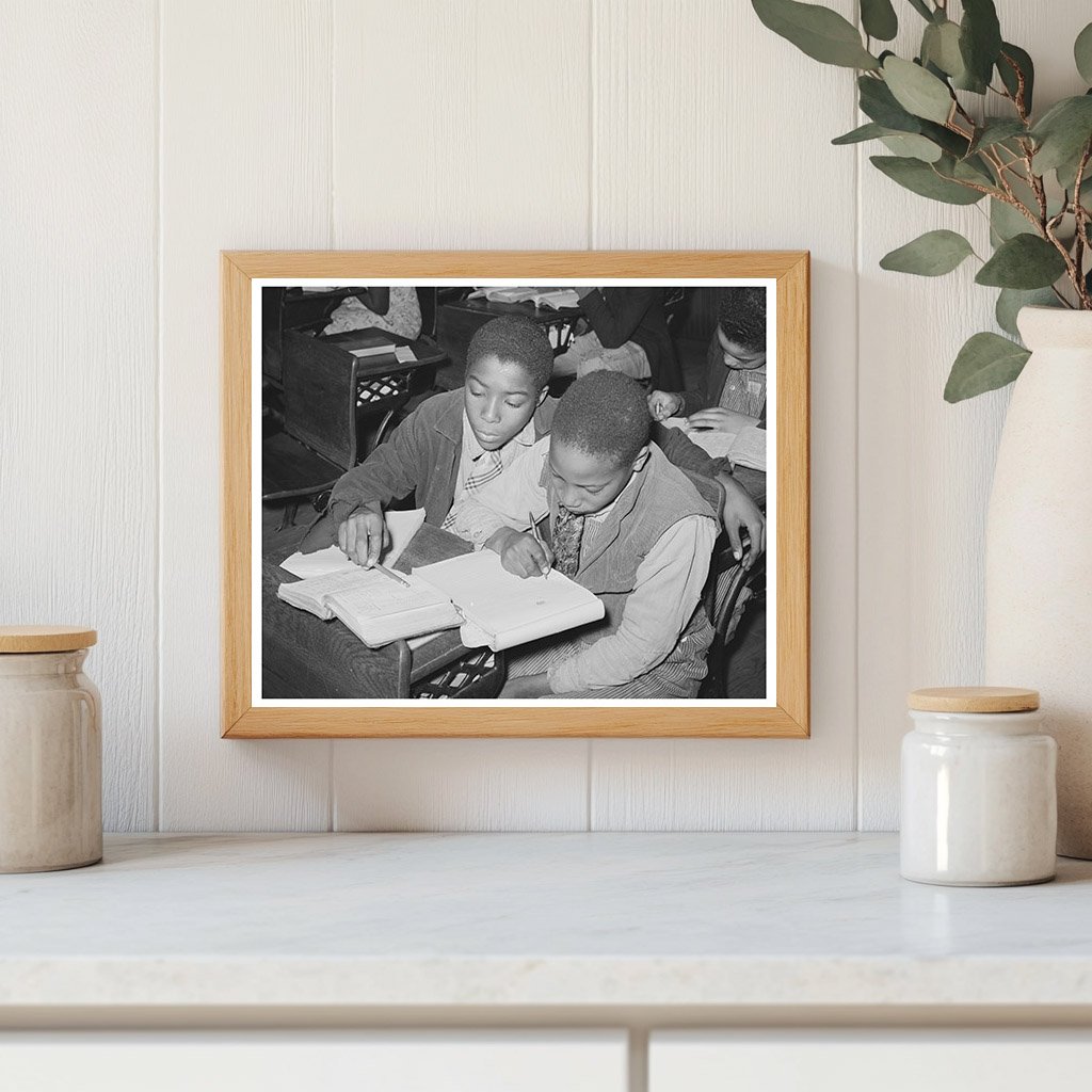 African American Children in 1944 Oklahoma Classroom