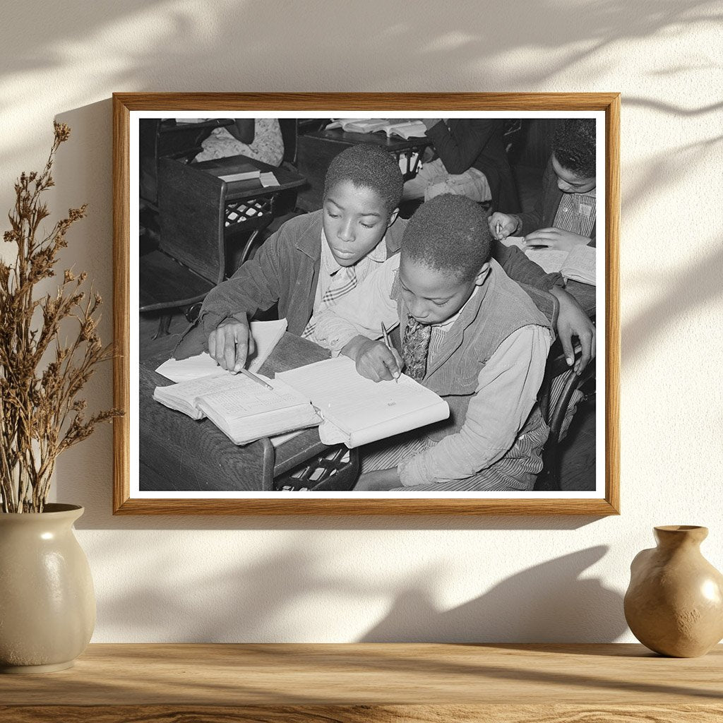 African American Children in 1944 Oklahoma Classroom