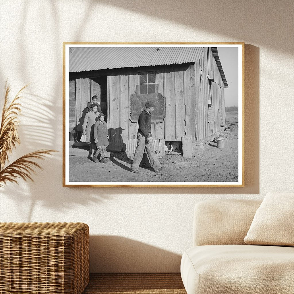 Children Leaving Home for School in Oklahoma 1944