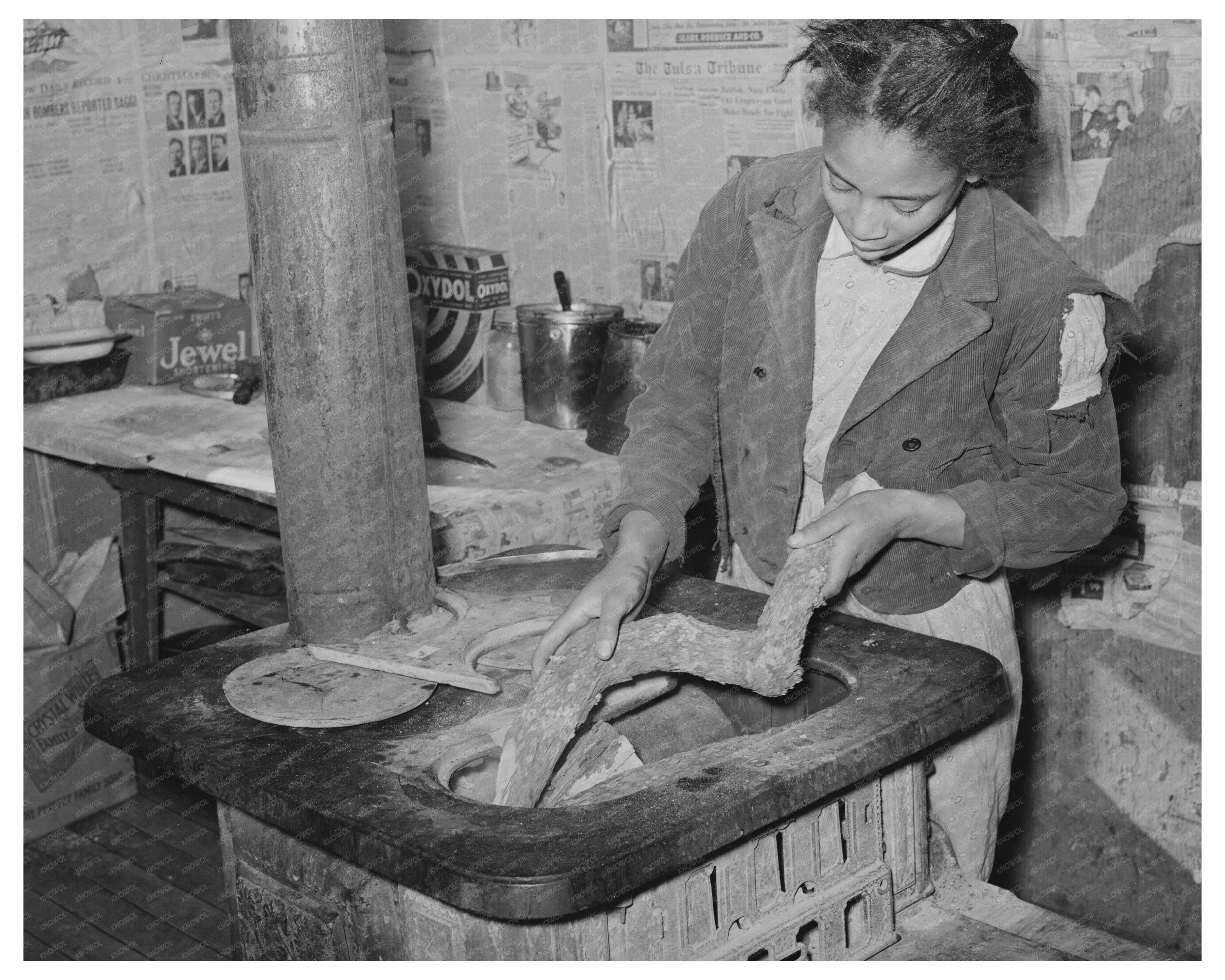 Daughter of Tenant Farmer in Oklahoma 1944 Image
