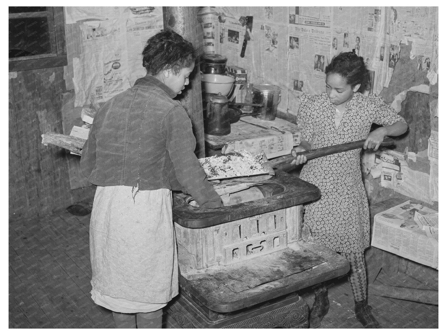 1944 Vintage Image of African American Farmers Home Life
