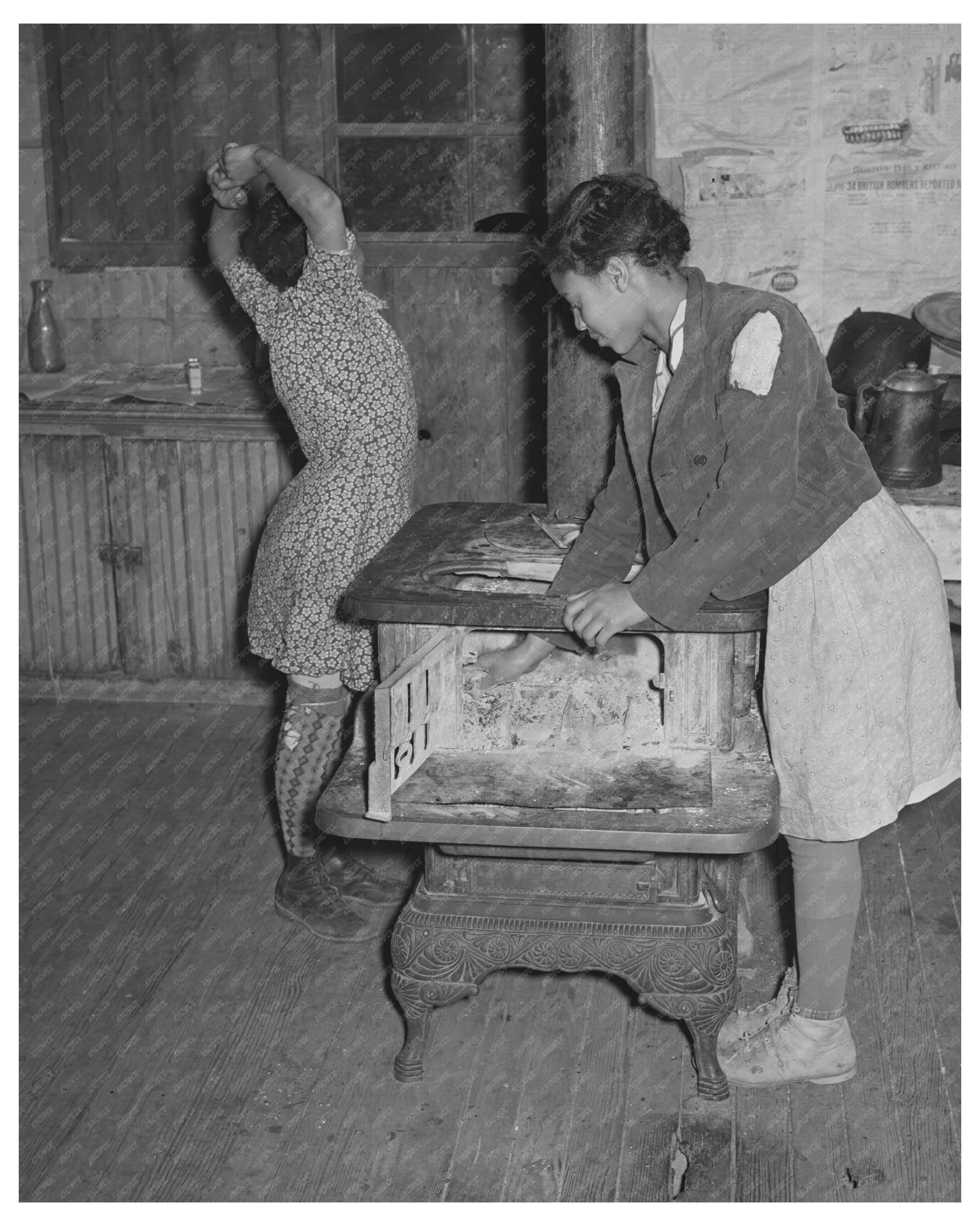Daughter of Pomp Hall Building Fire in Oklahoma 1944