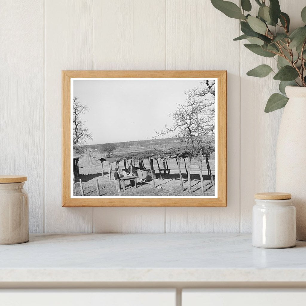 1944 Vegetable Stand Along Highway in Creek County Oklahoma