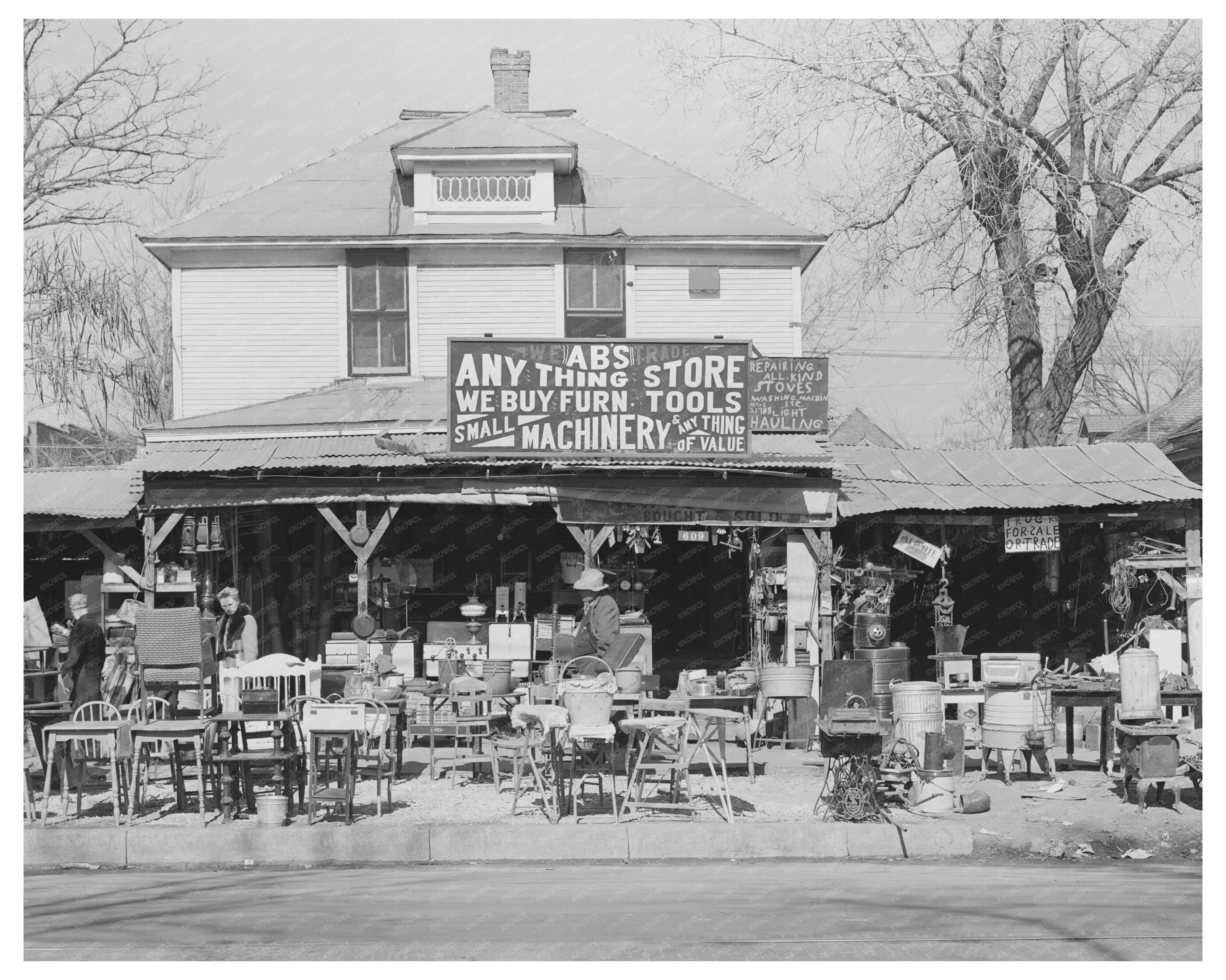 Secondhand Store in Oklahoma City February 1940