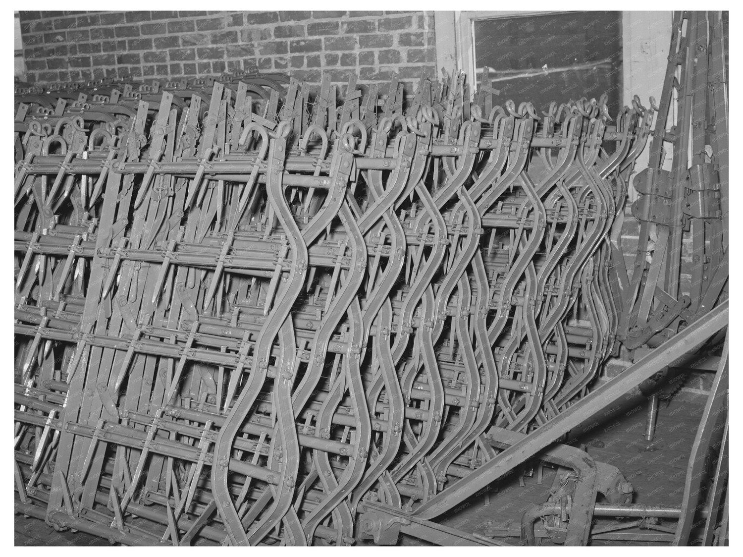 Spike-tooth Harrow Parts in Oklahoma City Warehouse 1940