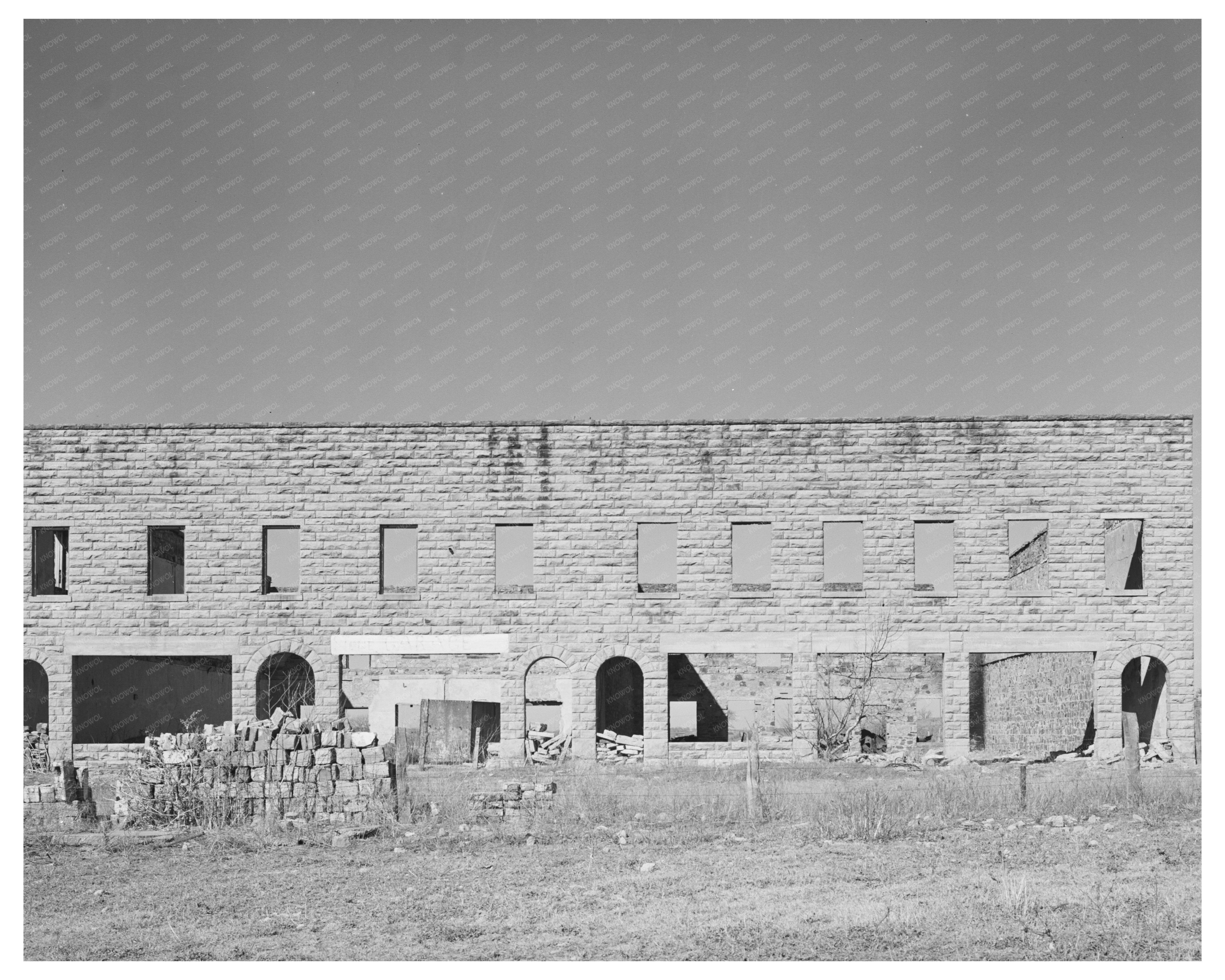 Abandoned Building in Slick Oklahoma February 1940