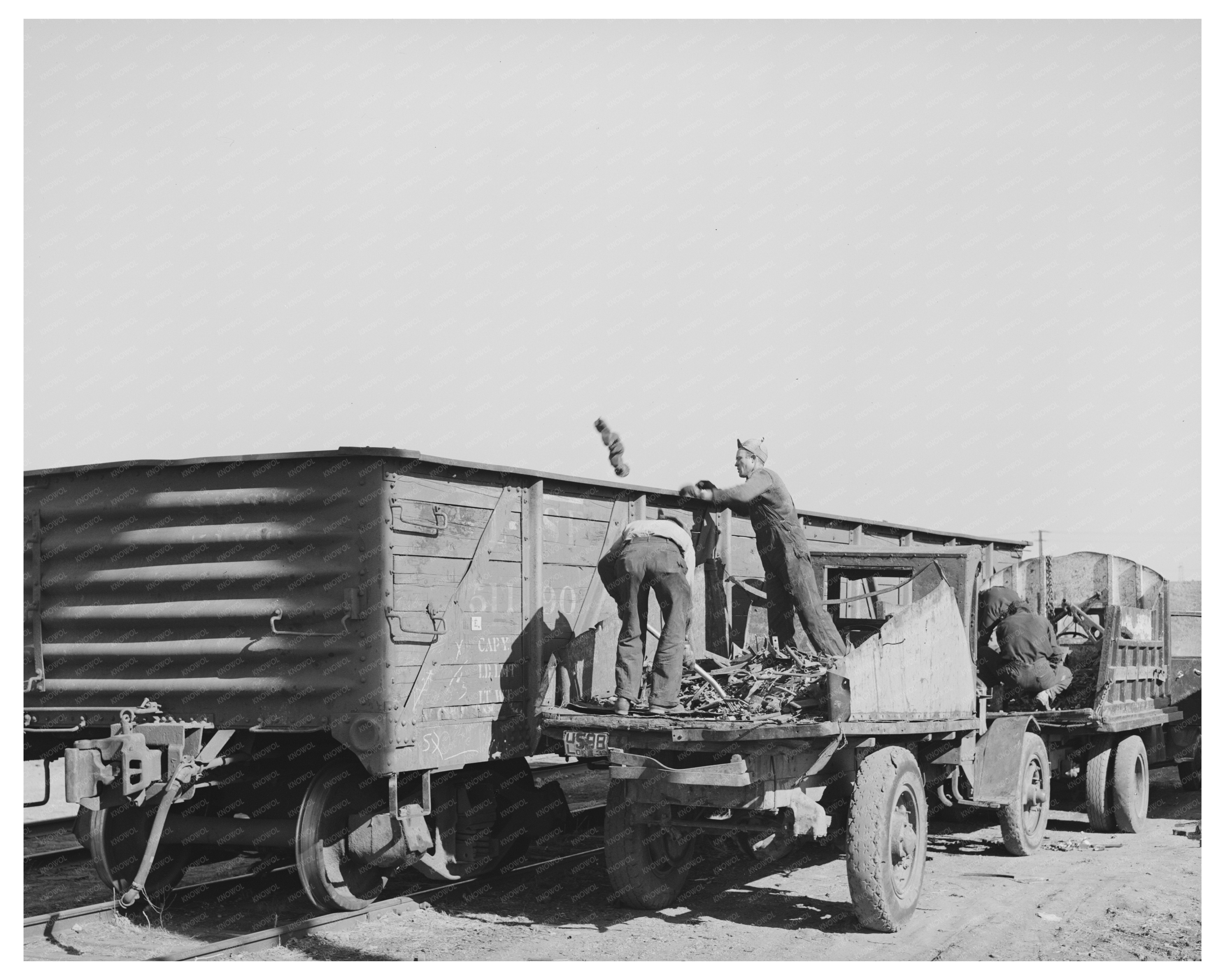 Scrap Iron Loading in Oklahoma City February 1944