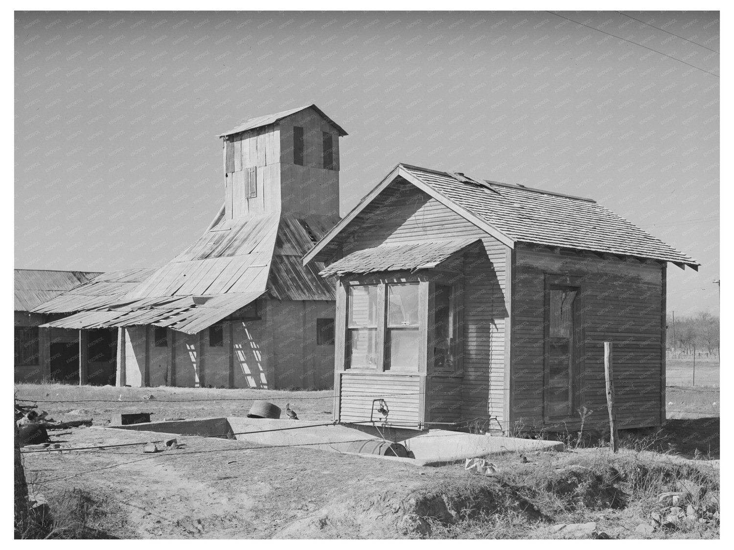 Cotton Gin in Slick Oklahoma February 1940