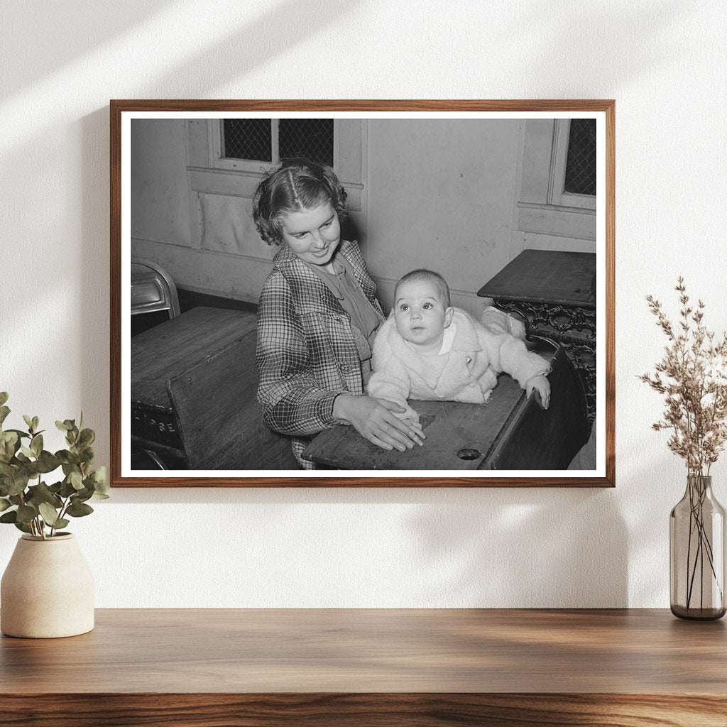 Mother and Child at Oklahoma Pie Supper February 1940