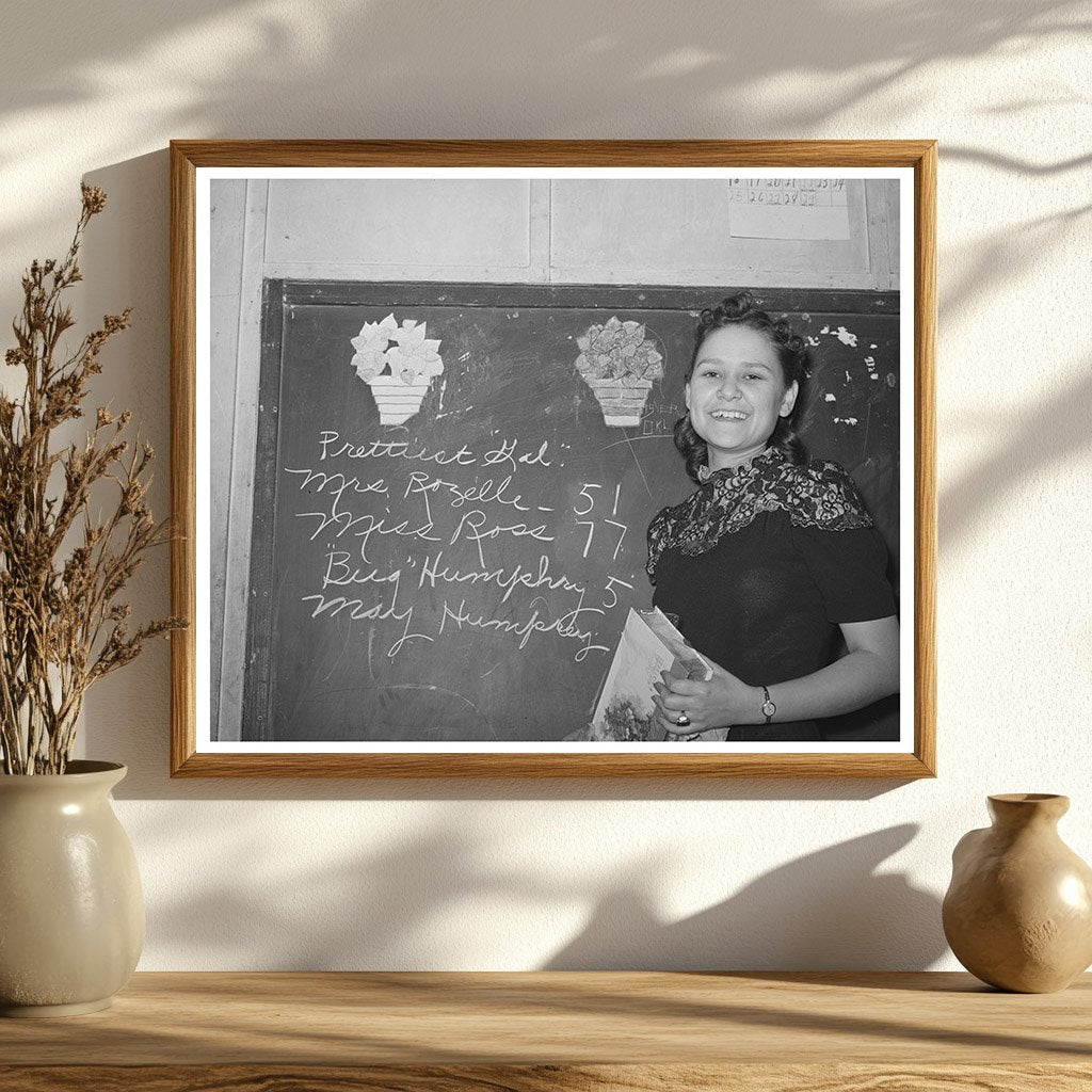 Muskogee County Teacher Vintage Photo February 1940
