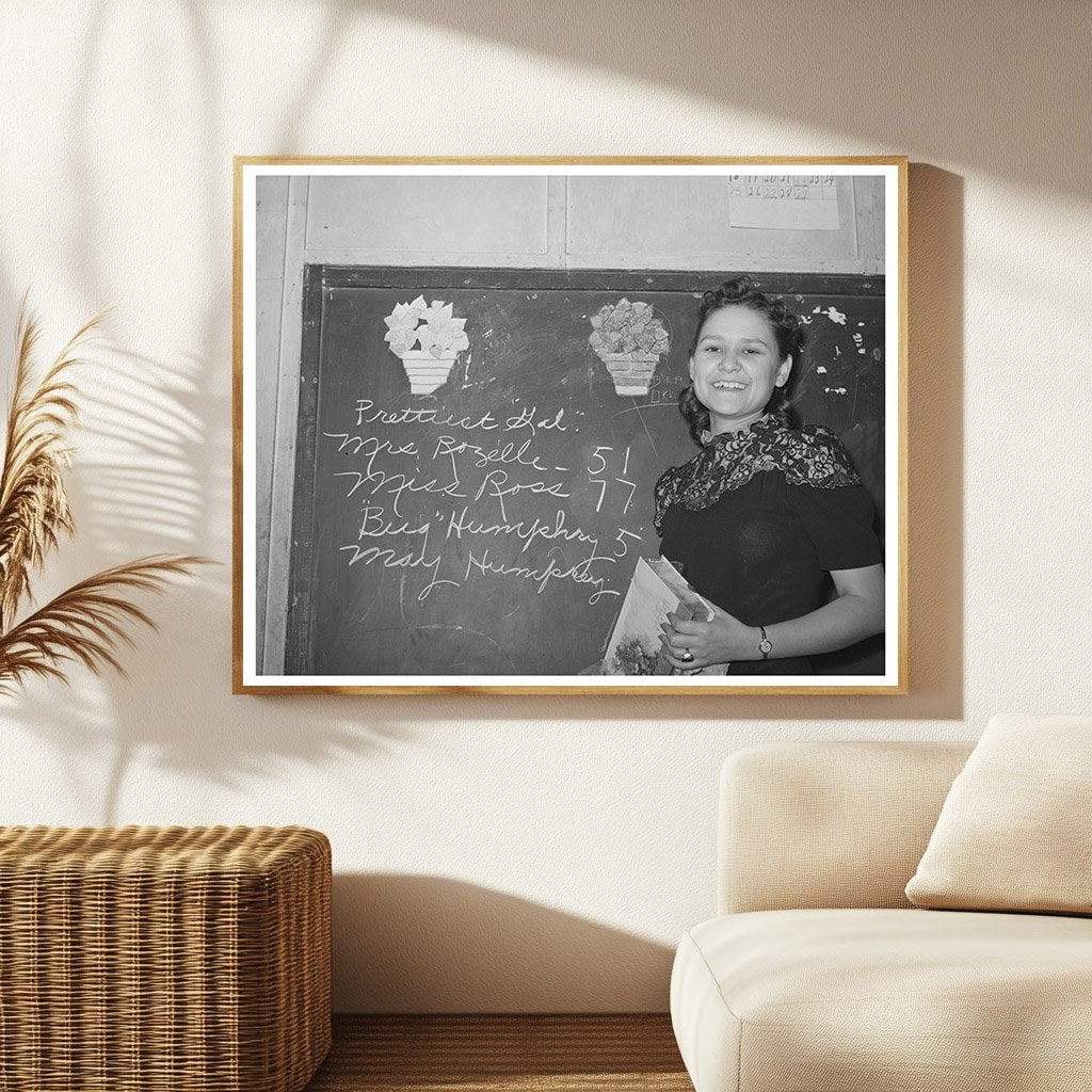 Muskogee County Teacher Vintage Photo February 1940