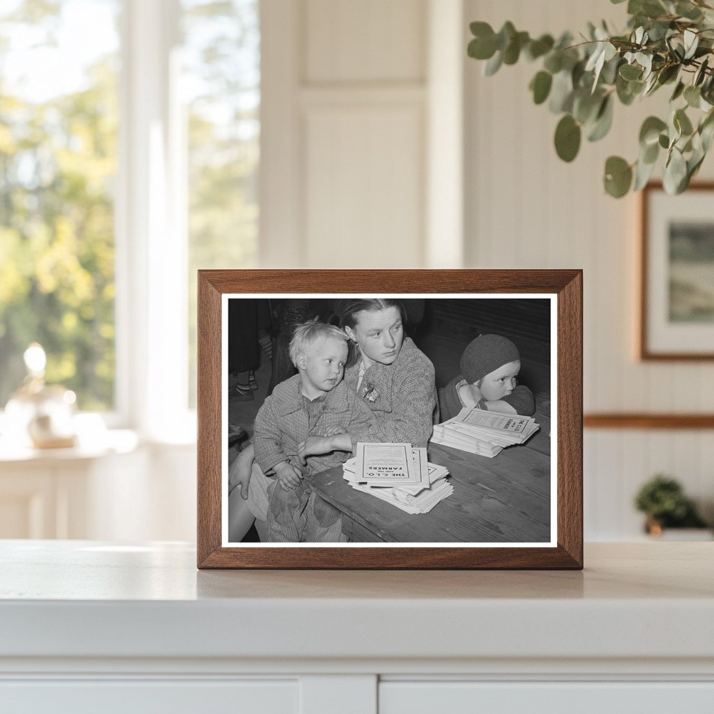 Mother and Children at Agricultural Union Meeting 1944