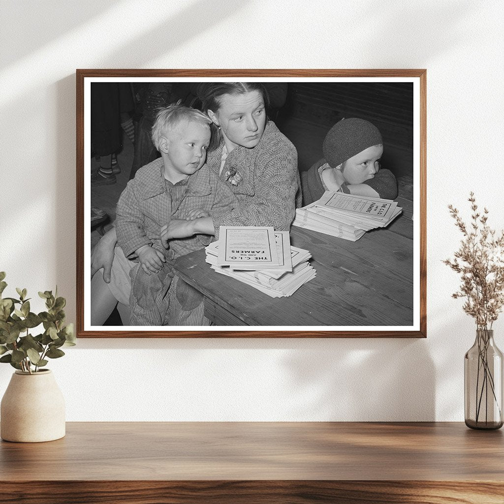 Mother and Children at Agricultural Union Meeting 1944