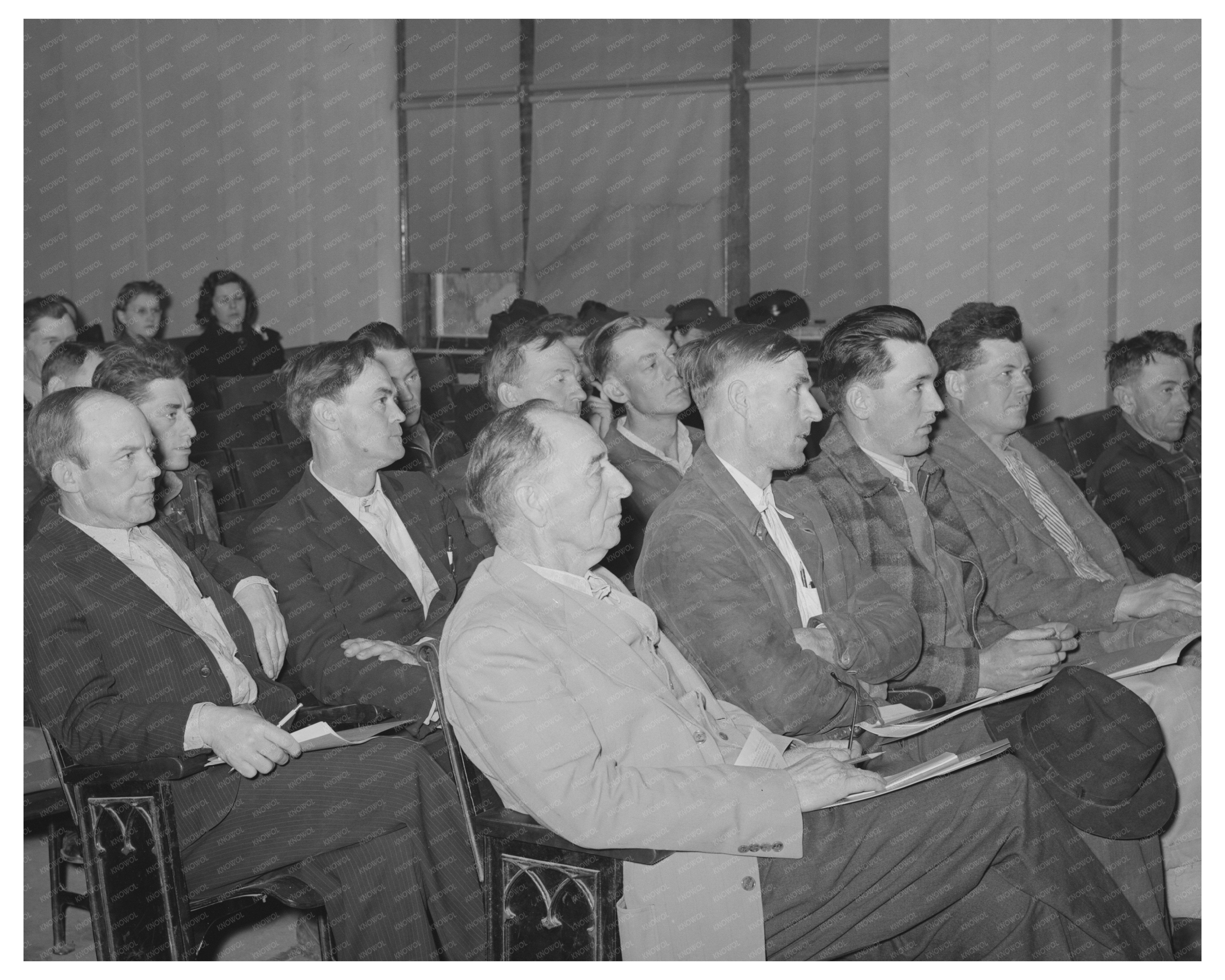 Eufaula Farmers Meeting on Agricultural Policies February 1940