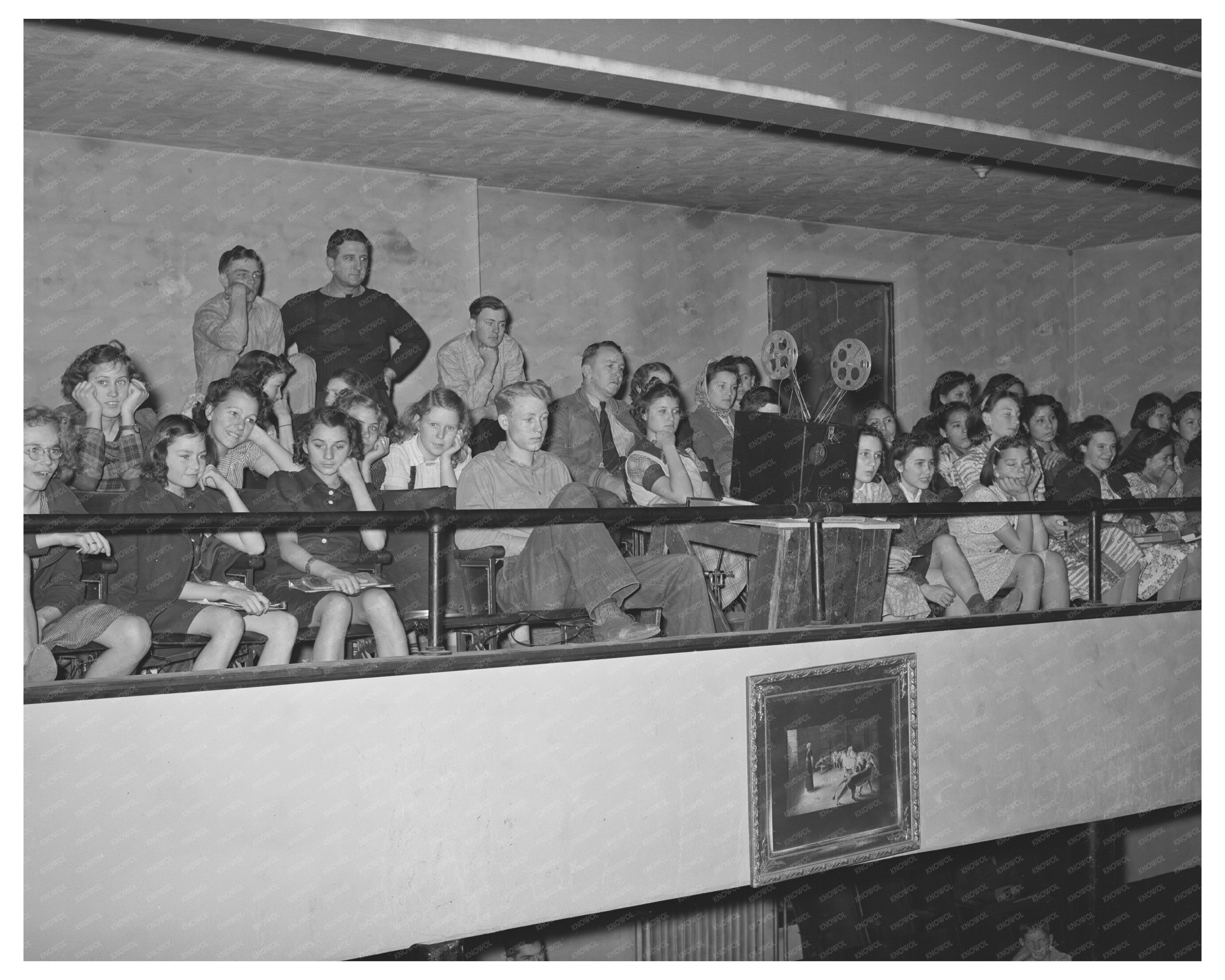 High School Students at Eufaula Auditorium February 1940