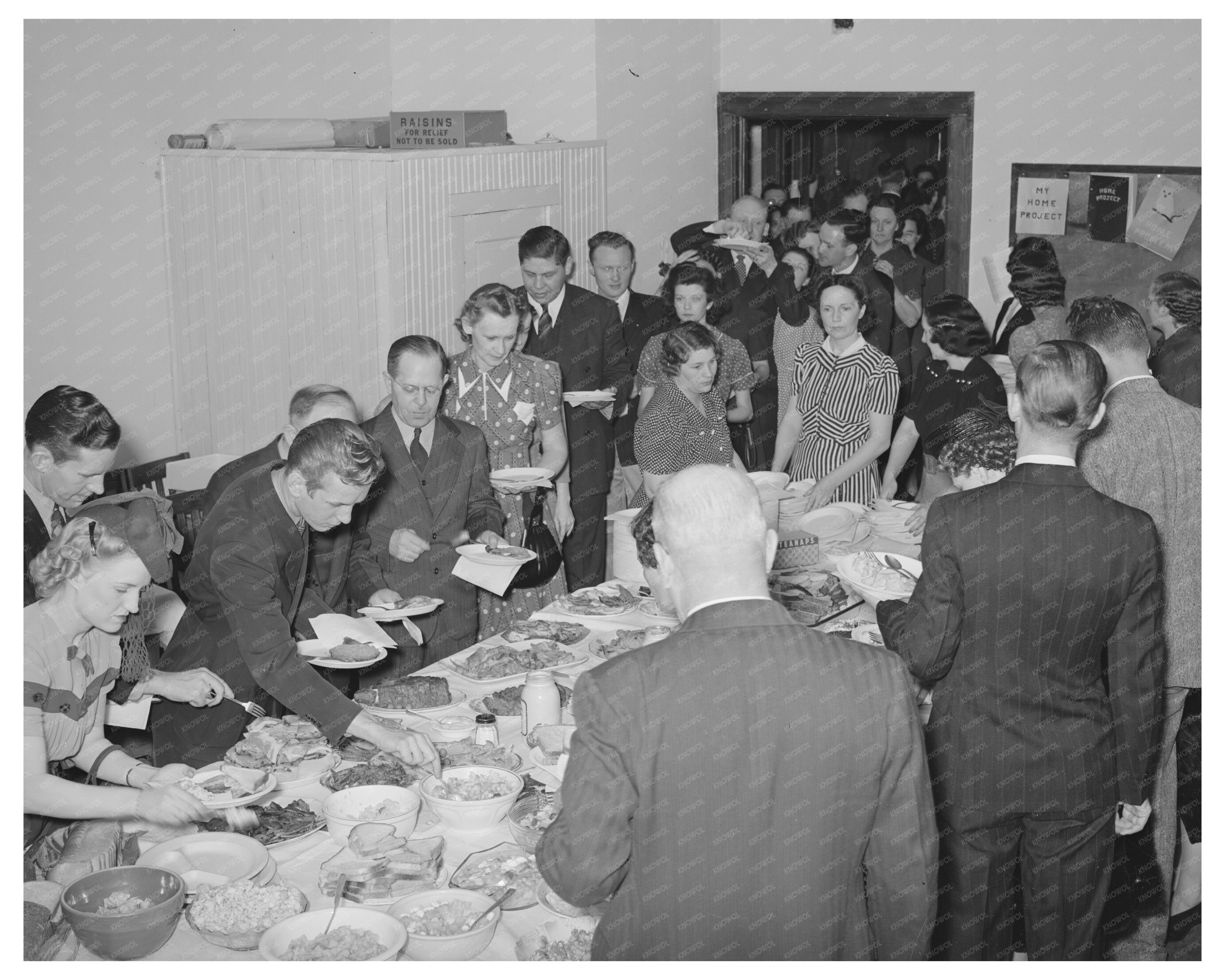 Jaycees Buffet Supper Eufaula Oklahoma February 1944